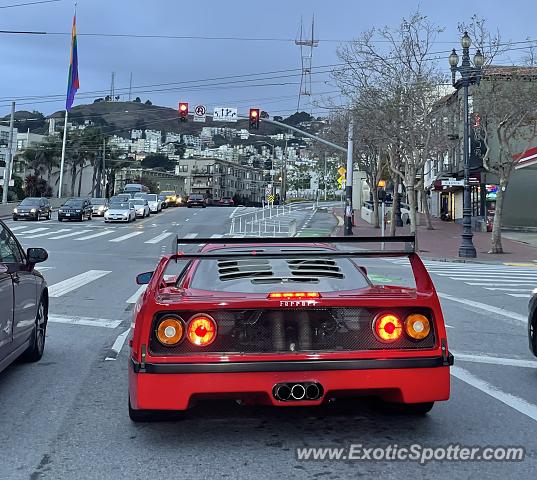 Ferrari F40 spotted in San Francisco, California