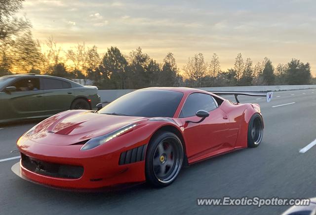Ferrari 458 Italia spotted in Fremont, California