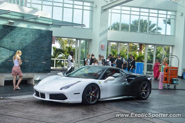 Ferrari 488 GTB spotted in Miami Beach, United States