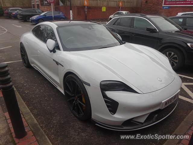 Porsche Taycan (Turbo S only) spotted in Altrincham, United Kingdom