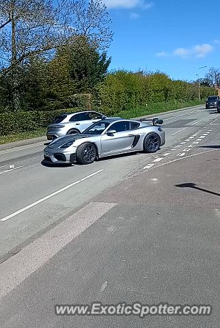 Porsche Cayman GT4 spotted in Handforth, United Kingdom