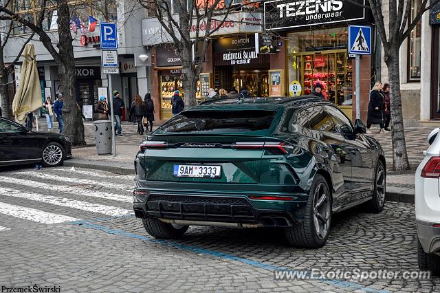 Lamborghini Urus spotted in Prague, Czech Republic