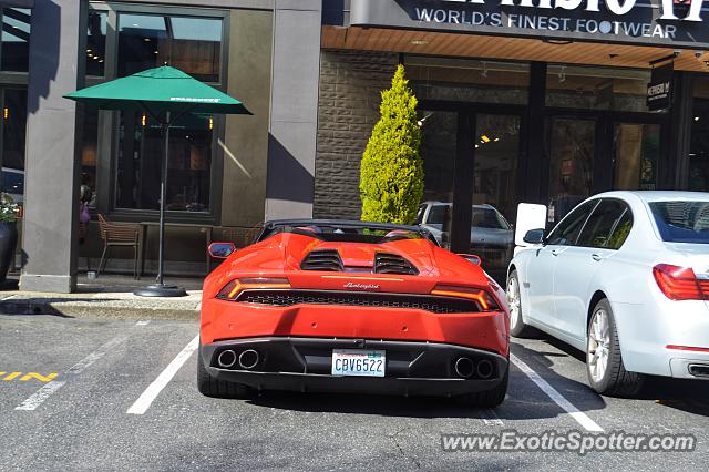 Lamborghini Huracan spotted in Bellevue, Washington