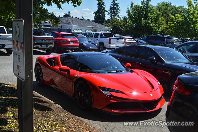 Ferrari SF90 Stradale spotted in Medina, Washington