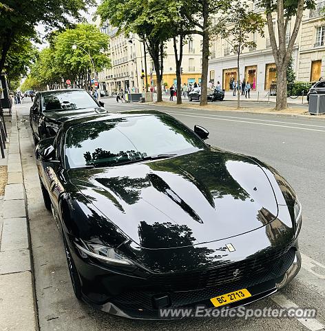 Ferrari Roma spotted in Paris, France