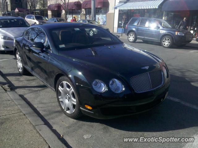 Bentley Continental spotted in Newton, Massachusetts