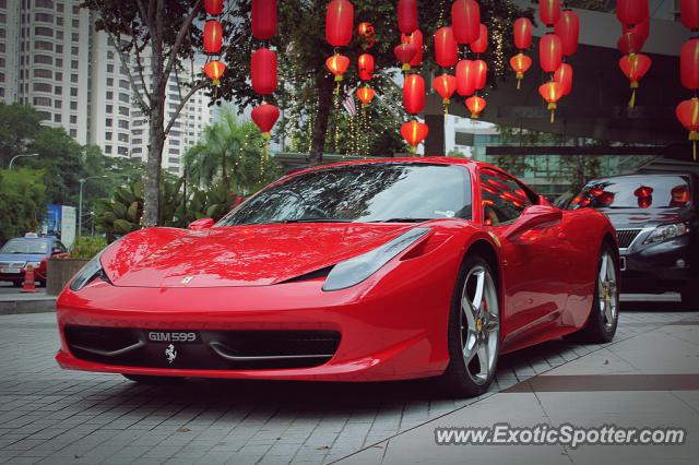 Ferrari 458 Italia spotted in Kuala Lumpur, Malaysia