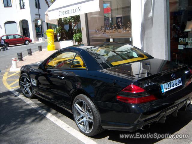 Mercedes SL 65 AMG spotted in Porto Banus, Spain