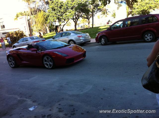 Lamborghini Gallardo spotted in Miami, Florida