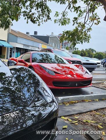 Ferrari 458 Italia spotted in Hollywood, Florida