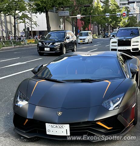 Lamborghini Aventador spotted in Osaka, Japan