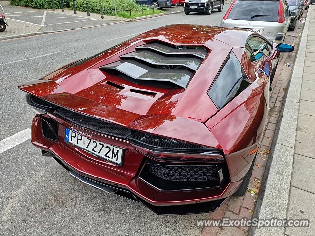 Lamborghini Aventador spotted in Warsaw, Poland
