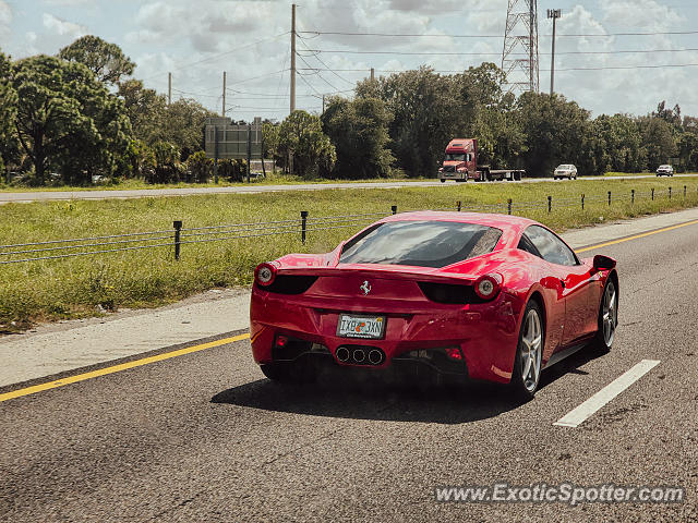 Ferrari 458 Italia spotted in Sarasota, Florida