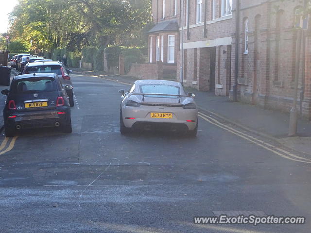 Porsche Cayman GT4 spotted in Alderley Edge, United Kingdom