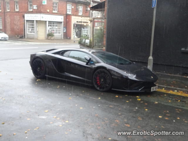 Lamborghini Aventador spotted in Alderley Edge, United Kingdom