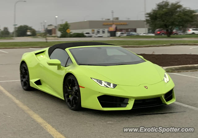 Lamborghini Huracan spotted in Champaign, Illinois