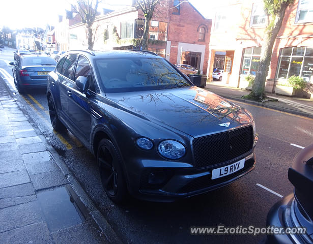Bentley Bentayga spotted in Alderley Edge, United Kingdom