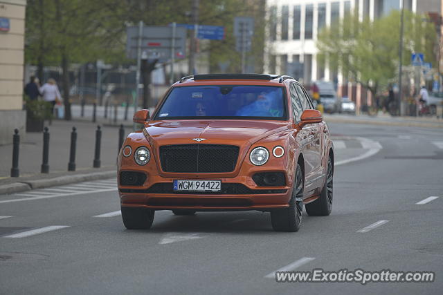 Bentley Bentayga spotted in Warsaw, Poland
