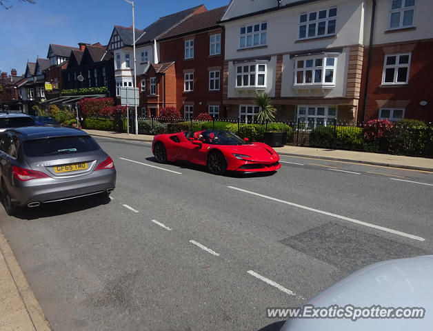 Ferrari SF90 Stradale spotted in Alderley Edge, United Kingdom