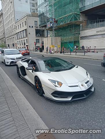 Lamborghini Aventador spotted in Liverpool, United Kingdom