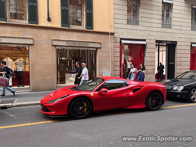 Ferrari F8 Tributo spotted in Milan, Italy