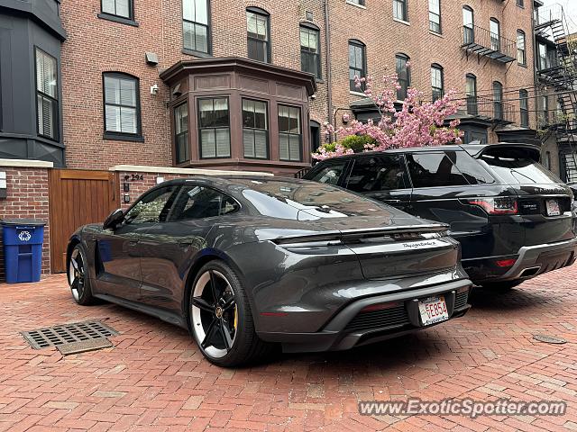 Porsche Taycan (Turbo S only) spotted in Boston, Massachusetts