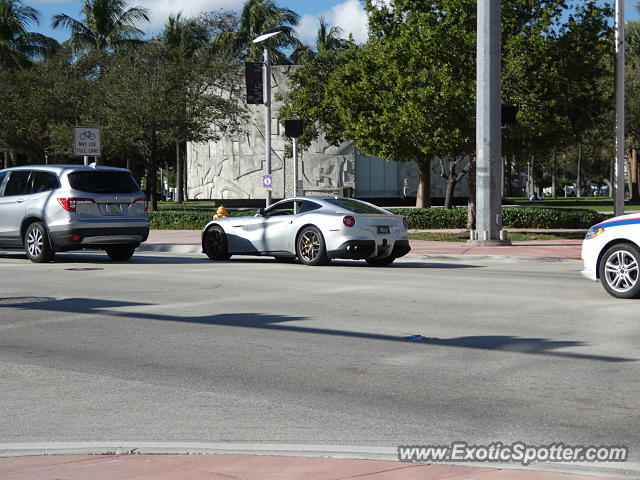 Ferrari F12 spotted in Miami Beach, Florida