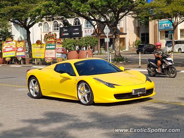 Ferrari 458 Italia spotted in Jakarta, Indonesia