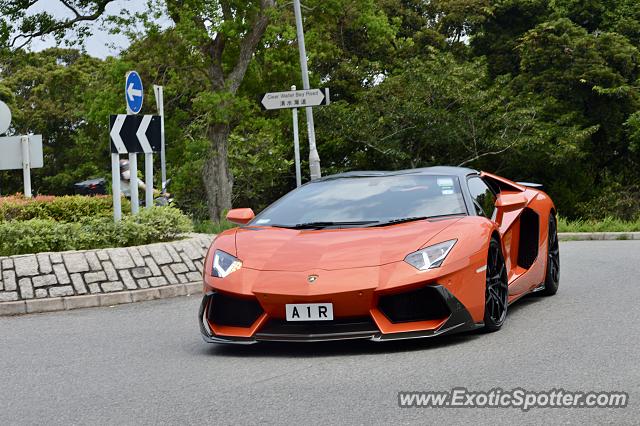 Lamborghini Aventador spotted in Hong Kong, Unknown Country