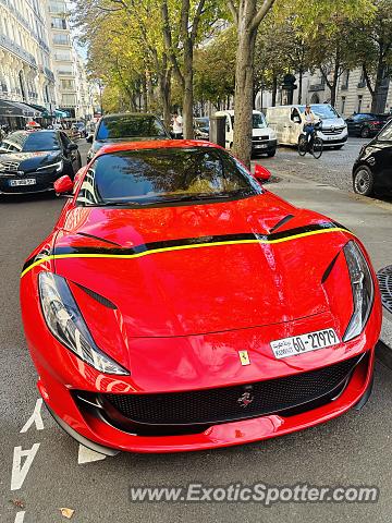 Ferrari 812 Superfast spotted in Paris, France