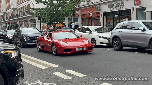 Ferrari 360 Modena spotted in London, United Kingdom