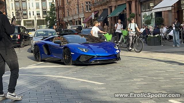 Lamborghini Aventador spotted in London, United Kingdom