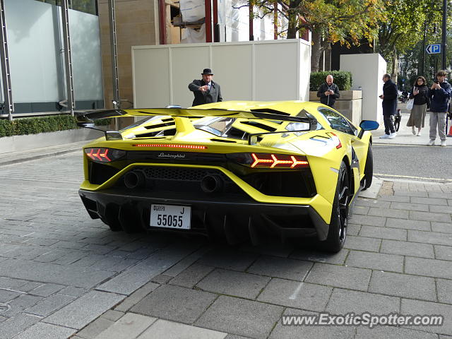 Lamborghini Aventador spotted in London, United Kingdom