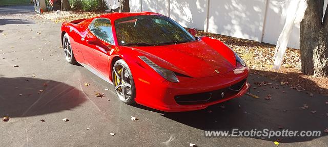 Ferrari 458 Italia spotted in Brick, New Jersey