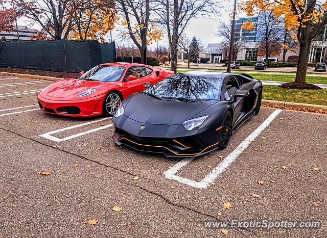 Lamborghini Aventador spotted in Birmingham, Michigan