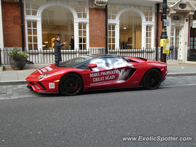 Lamborghini Aventador spotted in London, United Kingdom