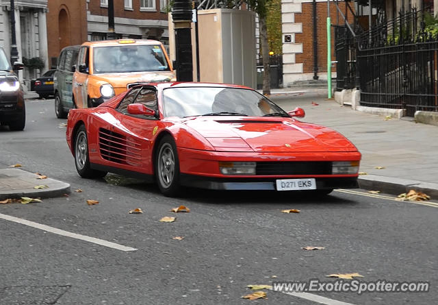 Ferrari Testarossa spotted in London, United Kingdom