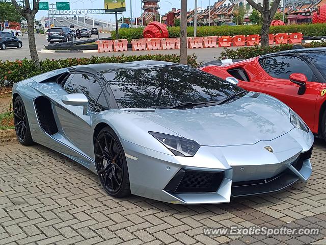 Lamborghini Aventador spotted in Jakarta, Indonesia