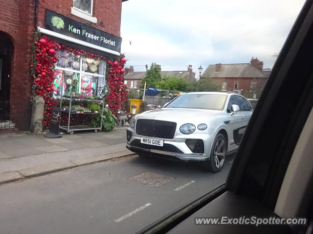 Bentley Bentayga spotted in Sale, United Kingdom