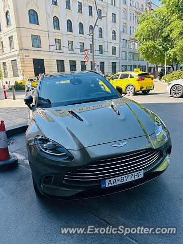 Aston Martin DBX spotted in Budapest, Hungary