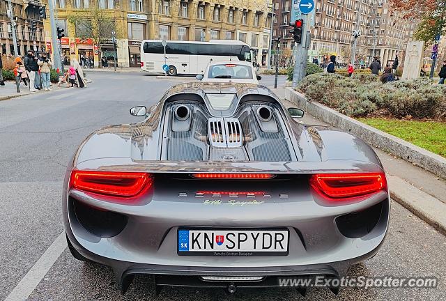 Porsche 918 Spyder spotted in Budapest, Hungary