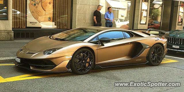 Lamborghini Aventador spotted in Zurich, Switzerland