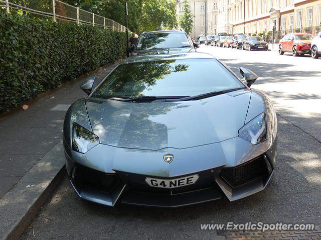 Lamborghini Aventador spotted in London, United Kingdom