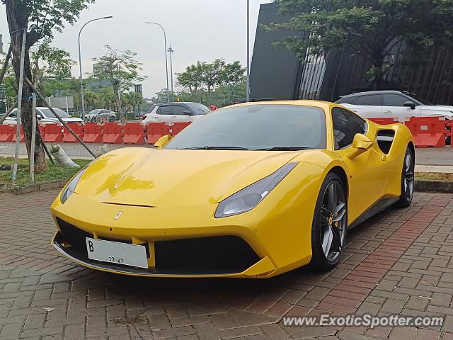 Ferrari 488 GTB spotted in Jakarta, Indonesia