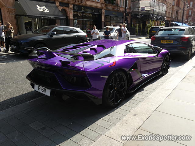 Lamborghini Aventador spotted in London, United Kingdom