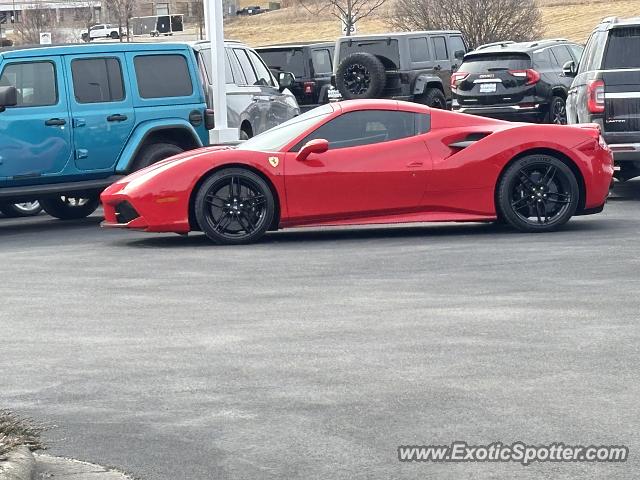 Ferrari 488 GTB spotted in Brookfield, Wisconsin
