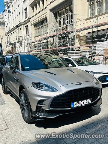 Aston Martin DBX spotted in Budapest, Hungary
