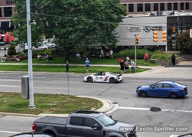 Porsche 918 Spyder spotted in Birmingham, Michigan