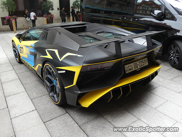 Lamborghini Aventador spotted in London, United Kingdom