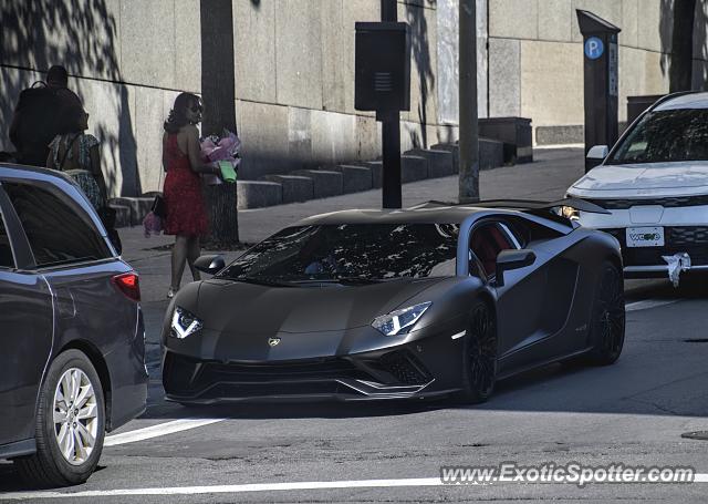 Lamborghini Aventador spotted in Montreal, Canada